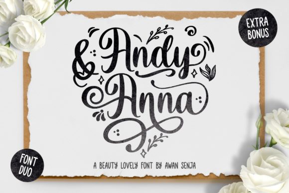 Andy Anna Script Handwritten Font for Elegant Branding