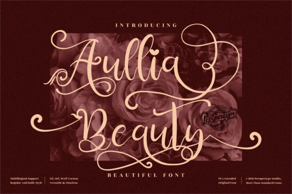 Aullia Beauty: A Refined Script Handwritten Font for Editorial Design