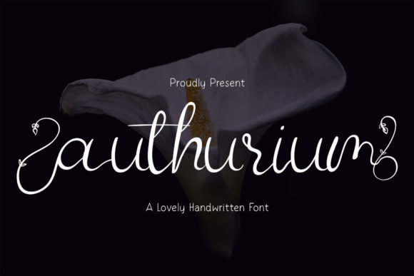 Authurium: A Delicate Script Font for Thoughtful Editorial Design