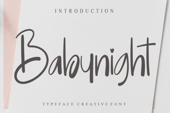 Babynight Script Font for Elegant Brand Campaigns