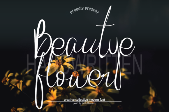 Beautye Flowers: Elegant Script Handwritten Font for Editorial Design