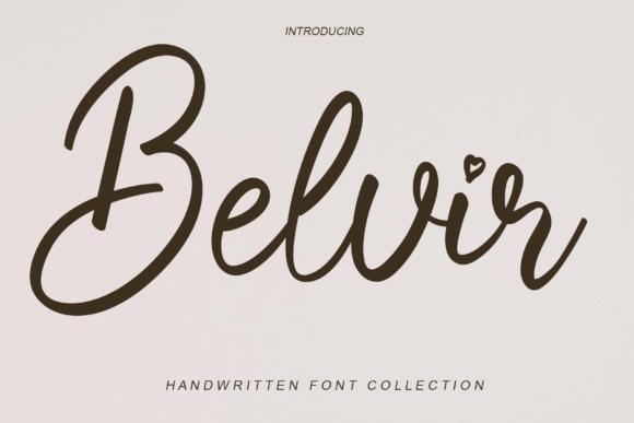 Belvir Script Font for Elegant Handmade Design