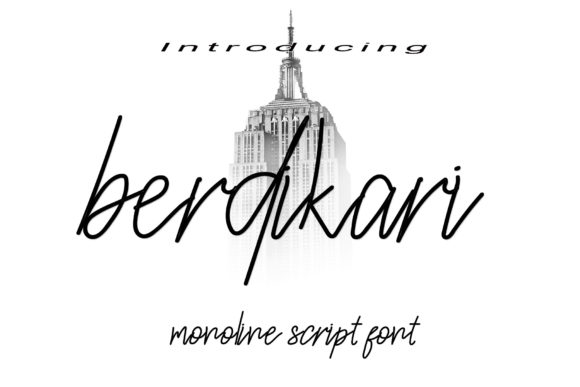 Berdikari Font: Elegant Script Handwritten Fonts for Campaign Clarity