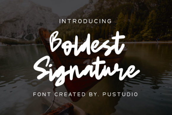 Boldest Signature Font for Stylish Script Branding