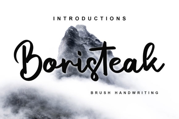 Boristeak: A Chic Script Handwritten Font for Elegant Branding