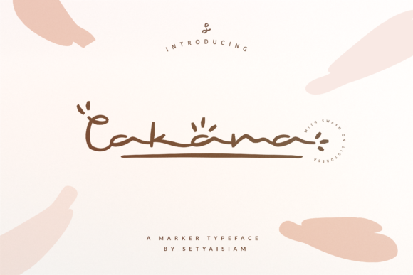 Cakama: A Refined Script Font for Elegant Branding