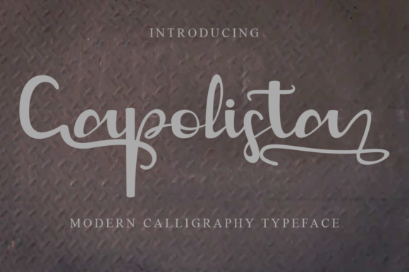 Capolista: A Refined Script Handwritten Font for Elegant Brand Identity