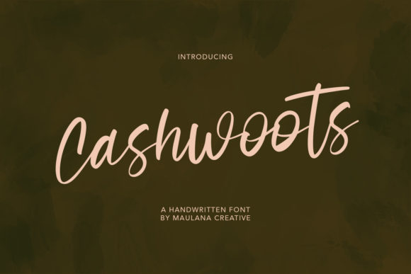 Cashwoots: A Delicate Script Font for Elegant Digital Branding