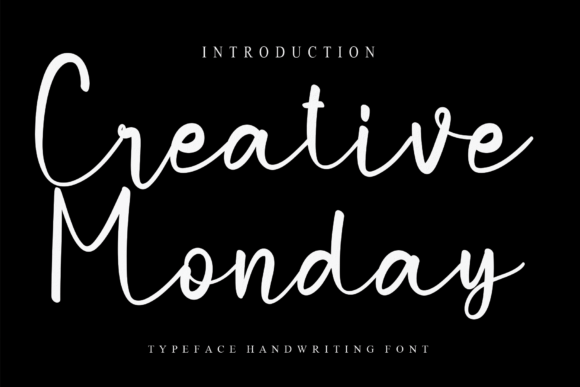 Creative Monday Script Font for Handmade Creators