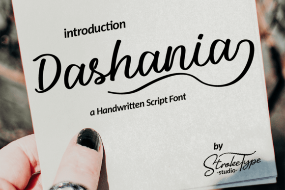 Dashania: An Elegant Script Font for Editorial Design