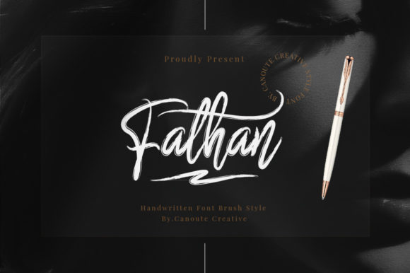 Fathan: A Handwritten Script Font for Elegant Maker Projects