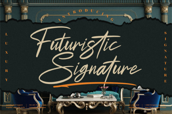 Futuristic Signature Font for Modern Branding & Social Campaigns
