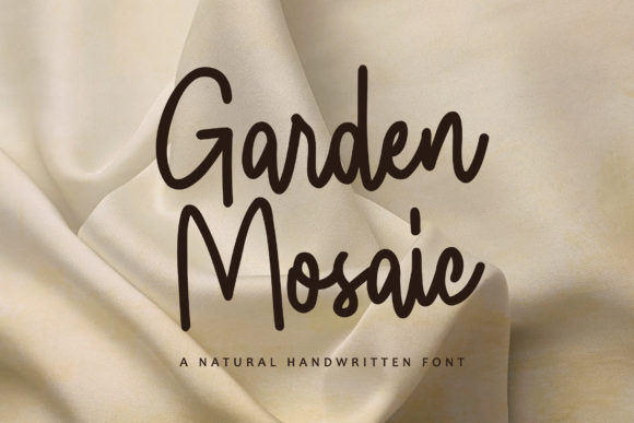 Garden Mosaic Script Font for Elegant Brand Identity