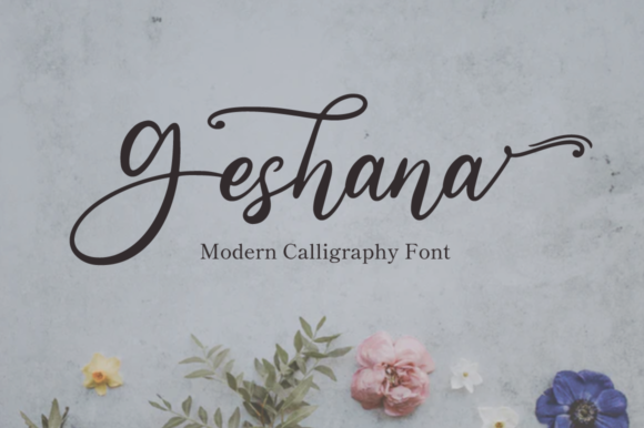 Geshana Font: Elegant Script for Creative Makers