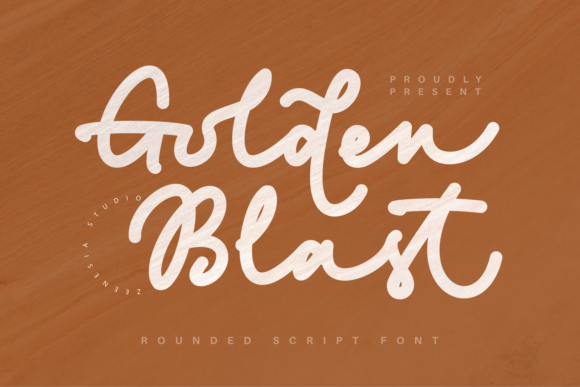 Golden Blast: A Dazzling Script Font for Digital Branding