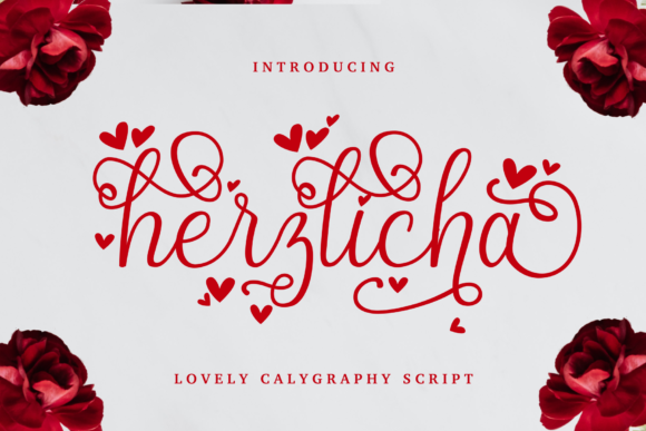 Herzlicha: Elegant Script Font for Small Business Branding