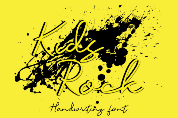 Kids Rock: A Relaxed Cursive Script Font for Editorial Design