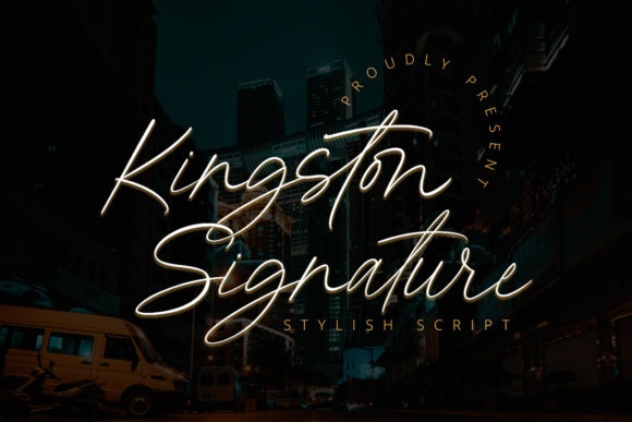 Kingston Signature Font for Creative Campaigns