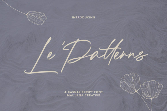 Le Patterns: A Stylish Script Font for Elegant Branding