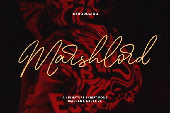 Marshlord: A Refined Script Font for Elegant Editorial Design