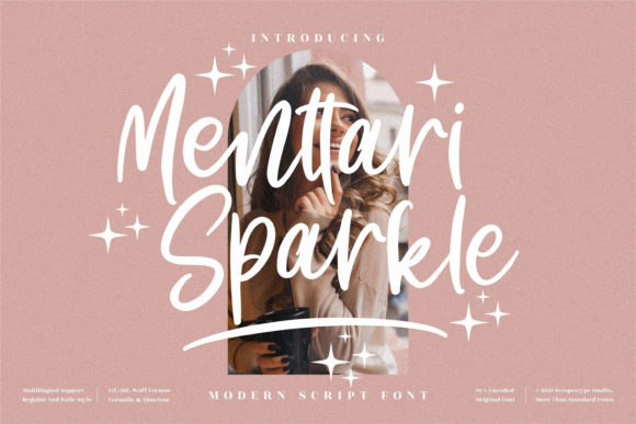 Menttari Sparkle: A Relaxed Script Handwritten Font for Elegant Editorial Design