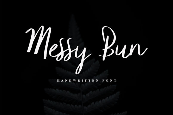 Messy Bun: A Chic Script Handwritten Font for Brand Elegance