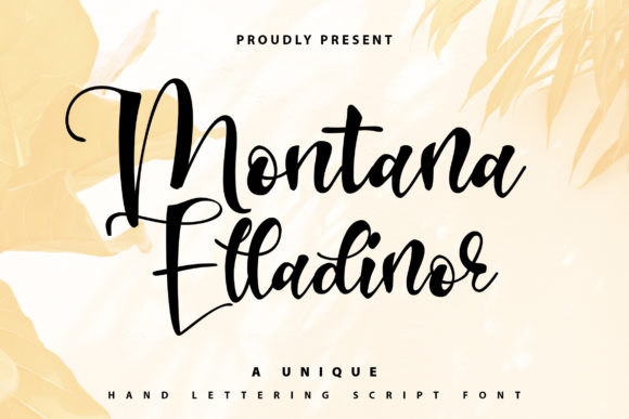 Montana Elladinor Script Font for Elegant Handmade Designs