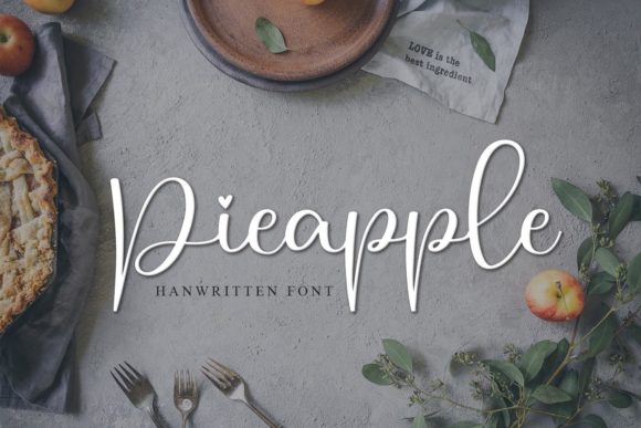 Pieapple: A Delicate Script Font for Elegant Branding
