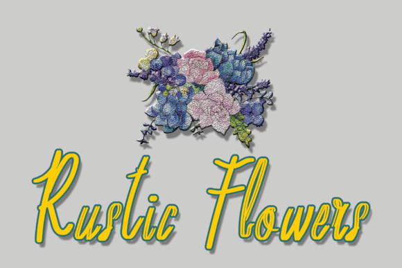Rustic Flowers Script Font for Elegant Branding