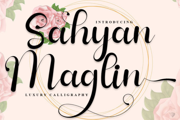 Sahyan Maglin: A Classy Script Font for Small Business Branding