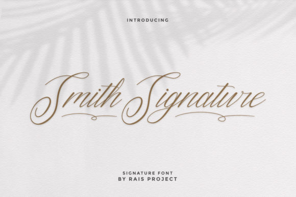 Smith Signature: A Romantic Script Handwritten Font for Branding