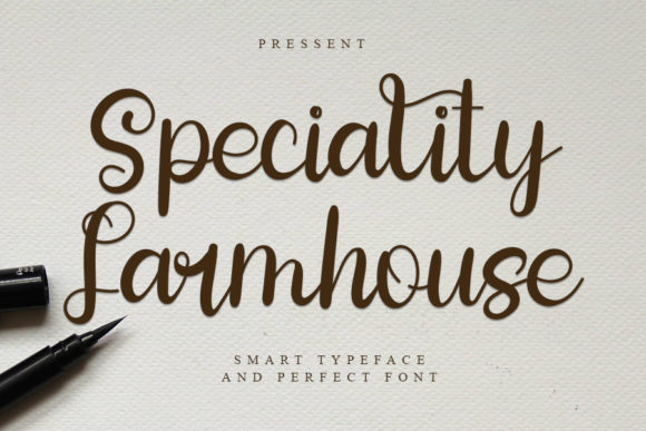 Speciality Farmhouse: A Whimsical Script Font for Brand Campaigns