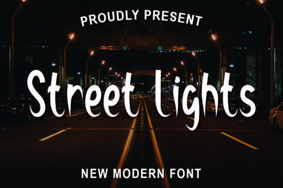 Street Lights Font: A Chic Script Handwritten Typeface for Makers