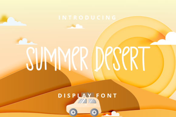Summer Desert Font for Creative Projects