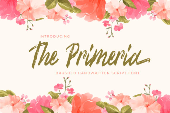 The Primeria: A Chic Brushed Script Font for Handmade Brands
