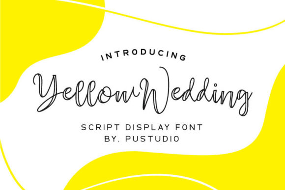Yellow Wedding: Elegant Script Handwritten Font for Designers